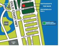 Broad Beach The Wave Resort map